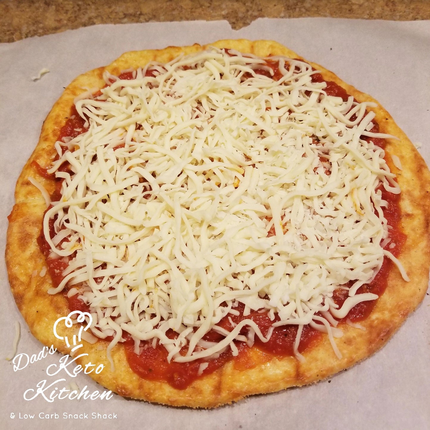 Wholesome, gluten-free Cheese Pizza perfect for a low-carb lifestyle