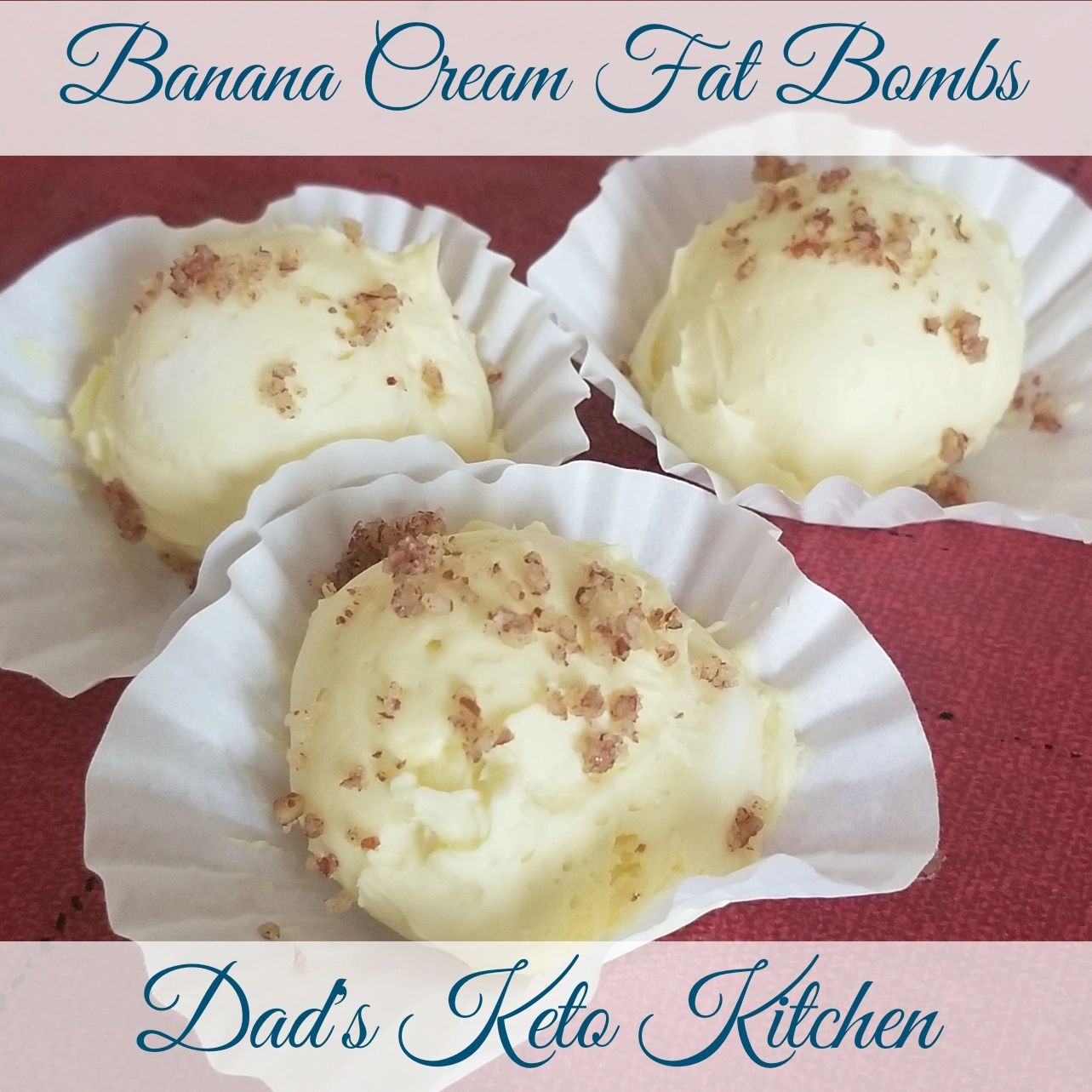 Healthy and tasty keto Banana Cream Pie Fat Bombs for a guilt-free indulgence