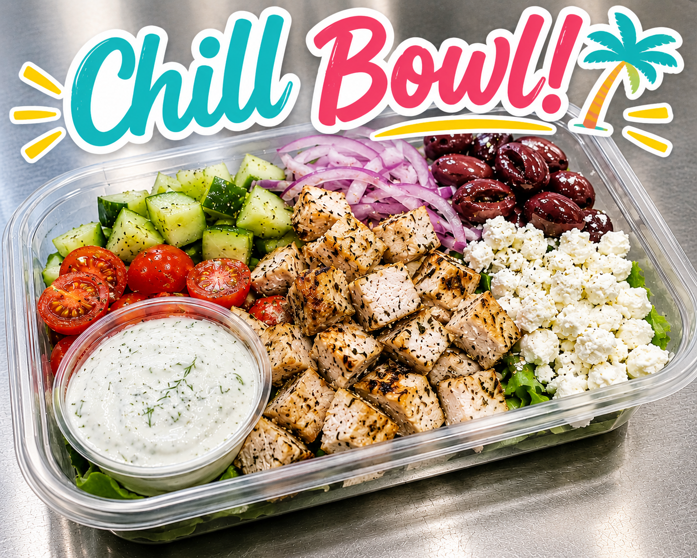 NEW! Mediterranean Chicken "Chill Bowl"