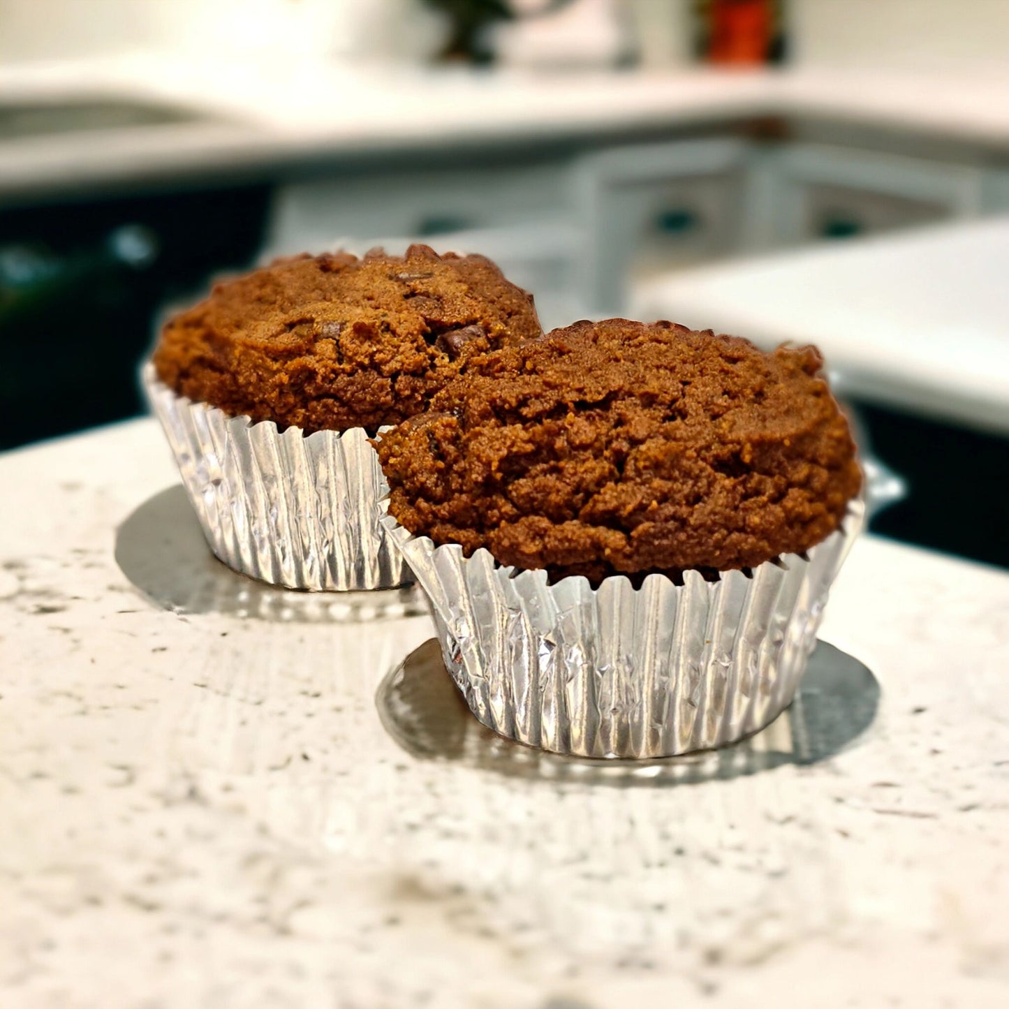 Wholesome sugar-free and gluten-free Double Chocolate Pumpkin Muffins (4pk) for keto diets