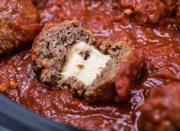 Premium gluten-free and low-carb Mozzarella Stuffed Meatballs (3 servings), perfect for any occasion