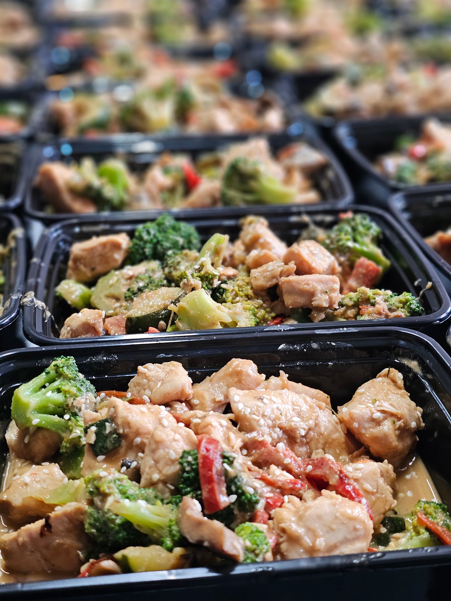 Chicken Stir-Fry w/Peanut Sauce (Net Carbs 7g)