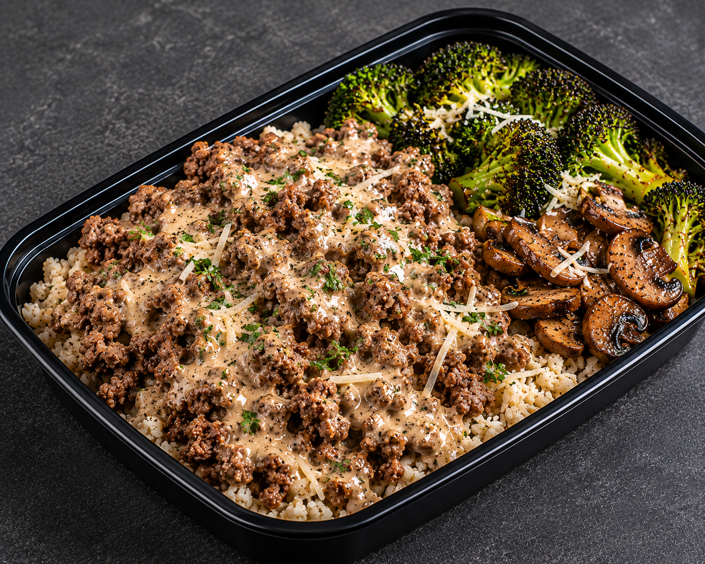 NEW! Steakhouse Ground Beef POWER BOWL (52g protein!)
