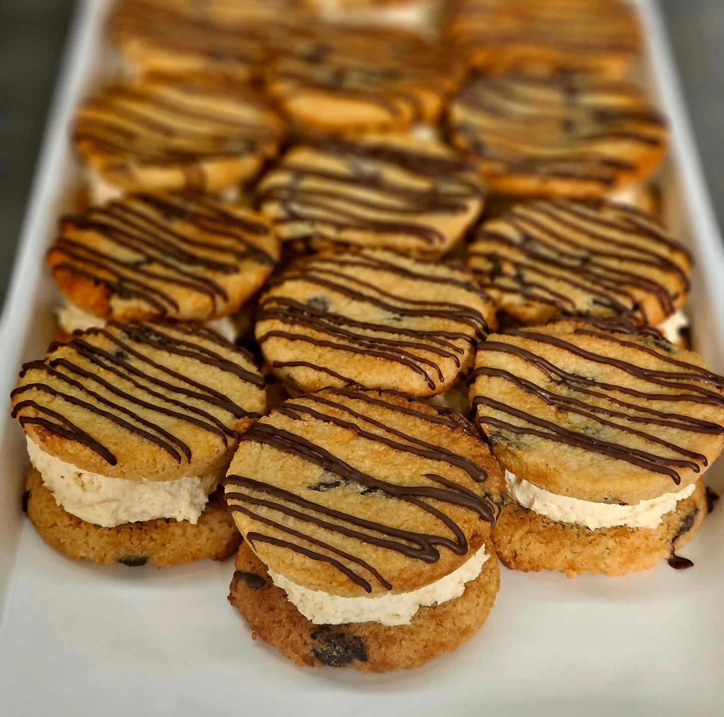 Peanut Butter Whipped Cream Cookie Sandwiches (2pk) (Net Carbs 5g)