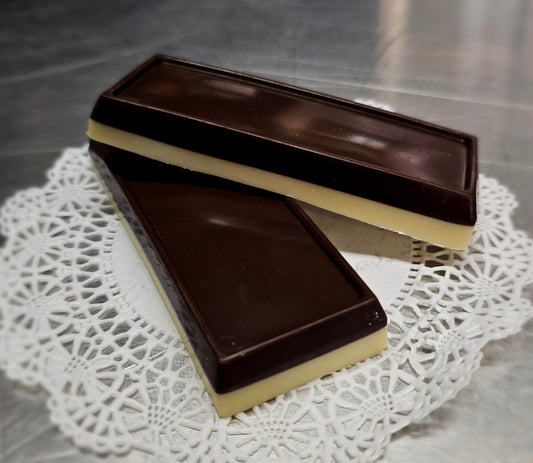 Fresh and homemade keto Mint Chocolate Bars (2pk) with no added sugars