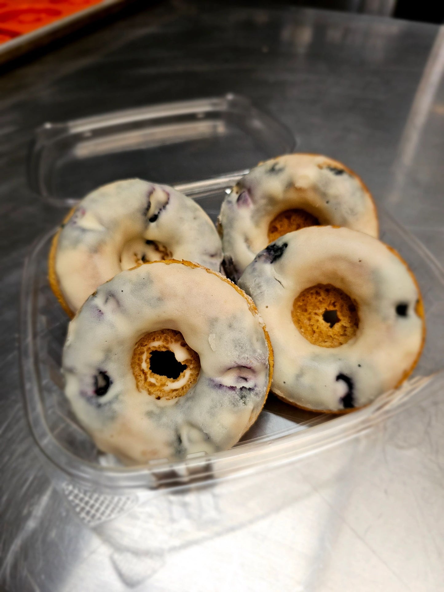 Savory and rich low-carb Blueberry Glazed Donuts (4pk) crafted for optimal health