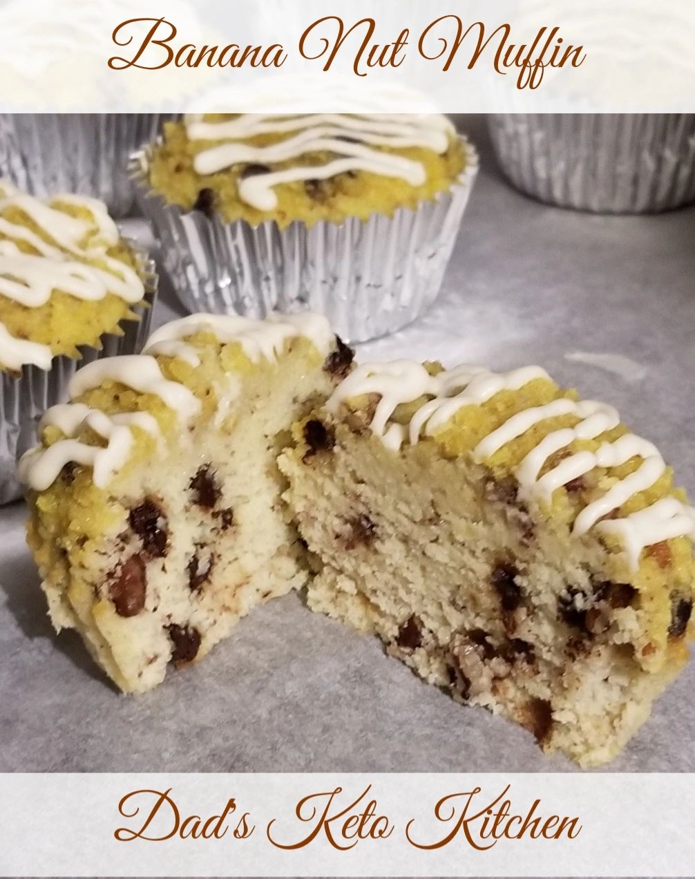 Balanced, flavorful low-carb Banana Nut Chocolate Chip Muffin (4) made with premium ingredients