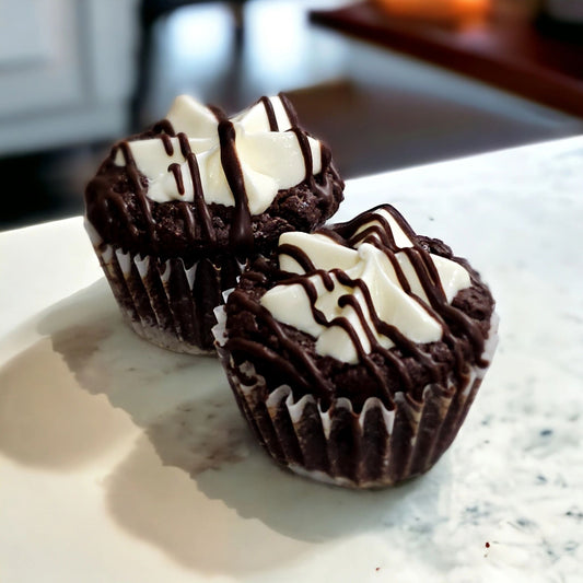 Wholesome, high-fat keto Brownie w/Cream Cheese Frosting Cookie Bites (8pk) to keep you energized and satisfied
