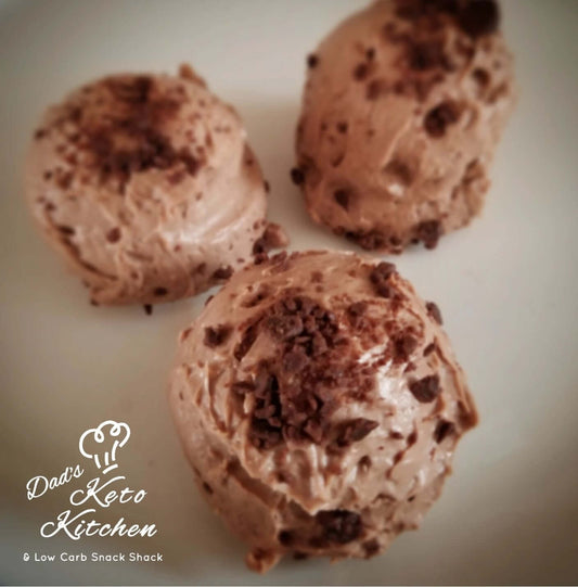Low-carb and diabetic-friendly Chocolate Cheesecake Fat Bombs made with clean ingredients