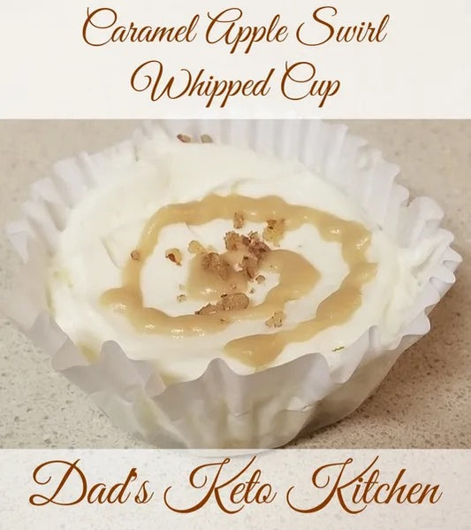 Nutritious and satisfying keto Caramel Apple Swirl Whipped Cup, perfect for a healthy lifestyle