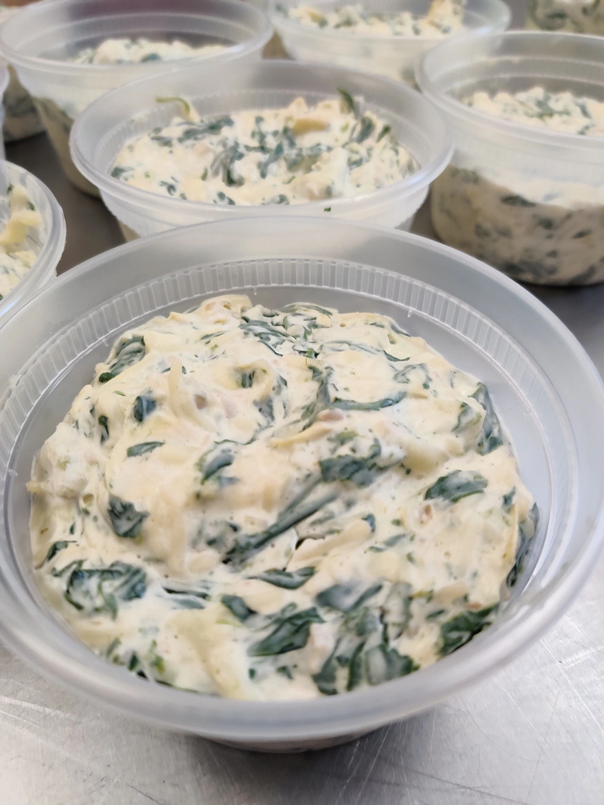 Savory and filling sugar-free Dad's Keto Spinach/Artichoke Dip for keto enthusiasts