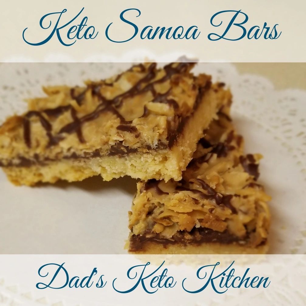 Healthy and tasty keto Keto Samoa Bar (1 bar=2 servings) for a guilt-free indulgence