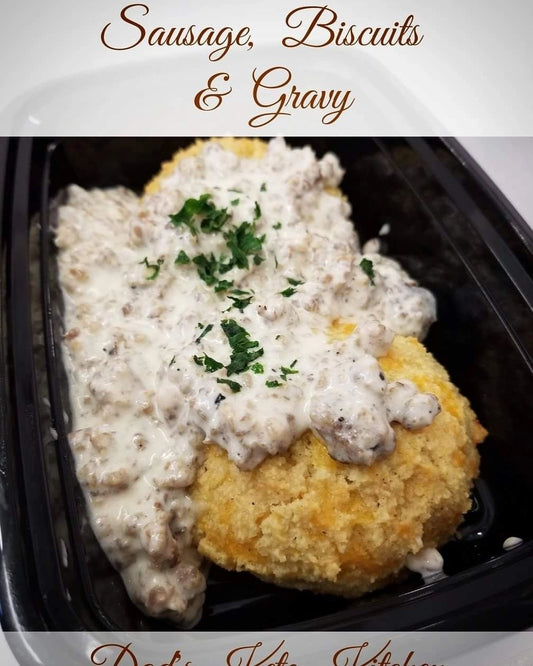 Balanced, flavorful low-carb Southern Sausage Biscuits Gravy made with premium ingredients