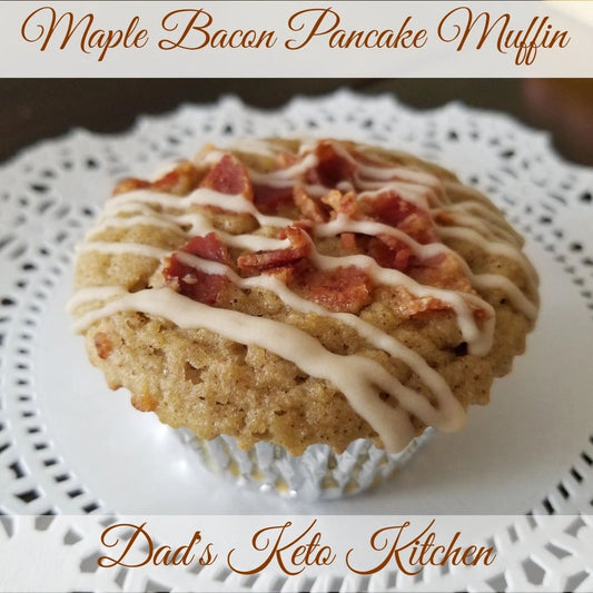 Guilt-free keto Savory Maple Bacon Pancake Muffin (4) - sugar-free, gluten-free, and low-carb