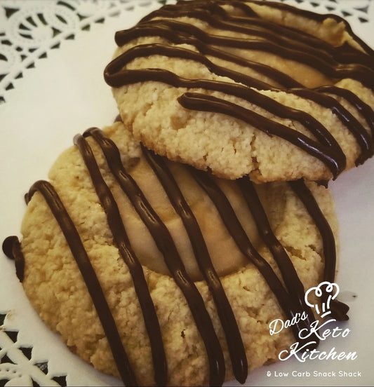 Wholesome, gluten-free "Ke-To-Go" Twix-style Cookies perfect for a low-carb lifestyle