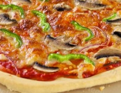 Nutritious and filling keto Mushroom Onion Green Pepper Pizza, perfect for any time of day