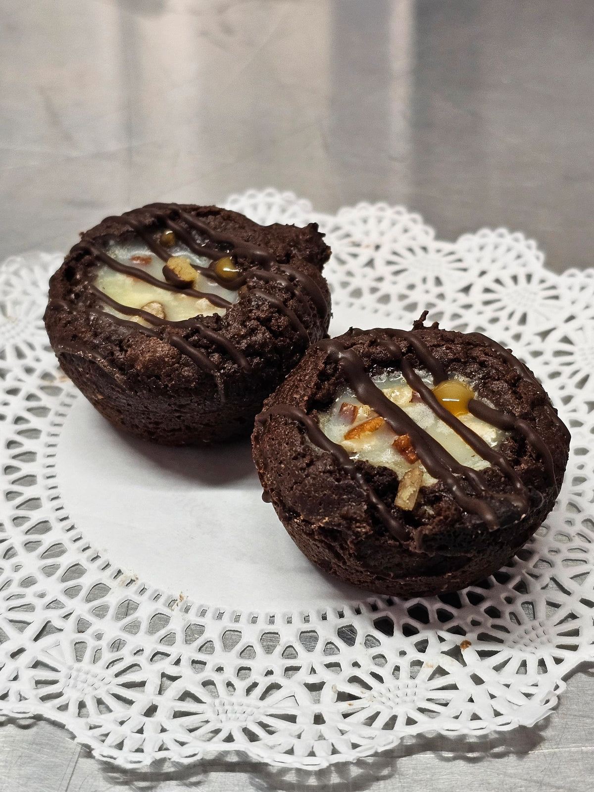 Handcrafted, nutrient-dense keto Turtle Brownie Bites (8pk) made for clean eating