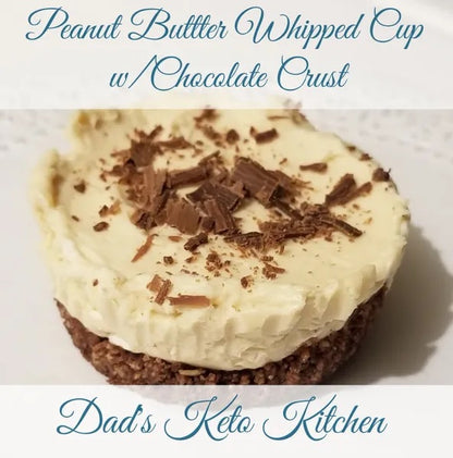 Guilt-free keto Peanut Butter & Chocolate Whipped Cups - sugar-free, gluten-free, and low-carb