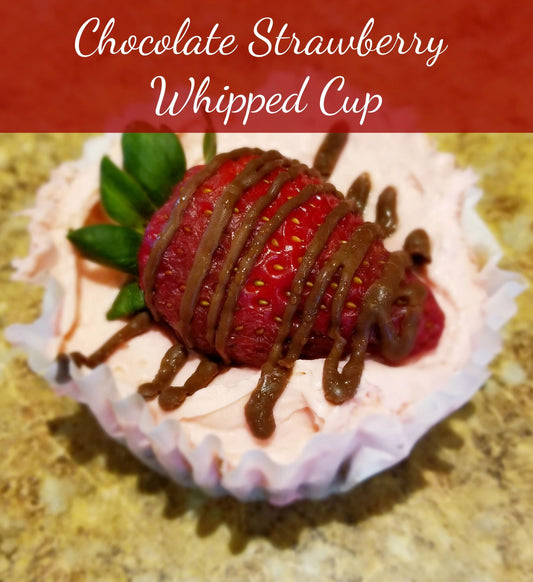 Hearty and nutritious keto-friendly Strawberry Chocolate Whipped Cup with fresh ingredients
