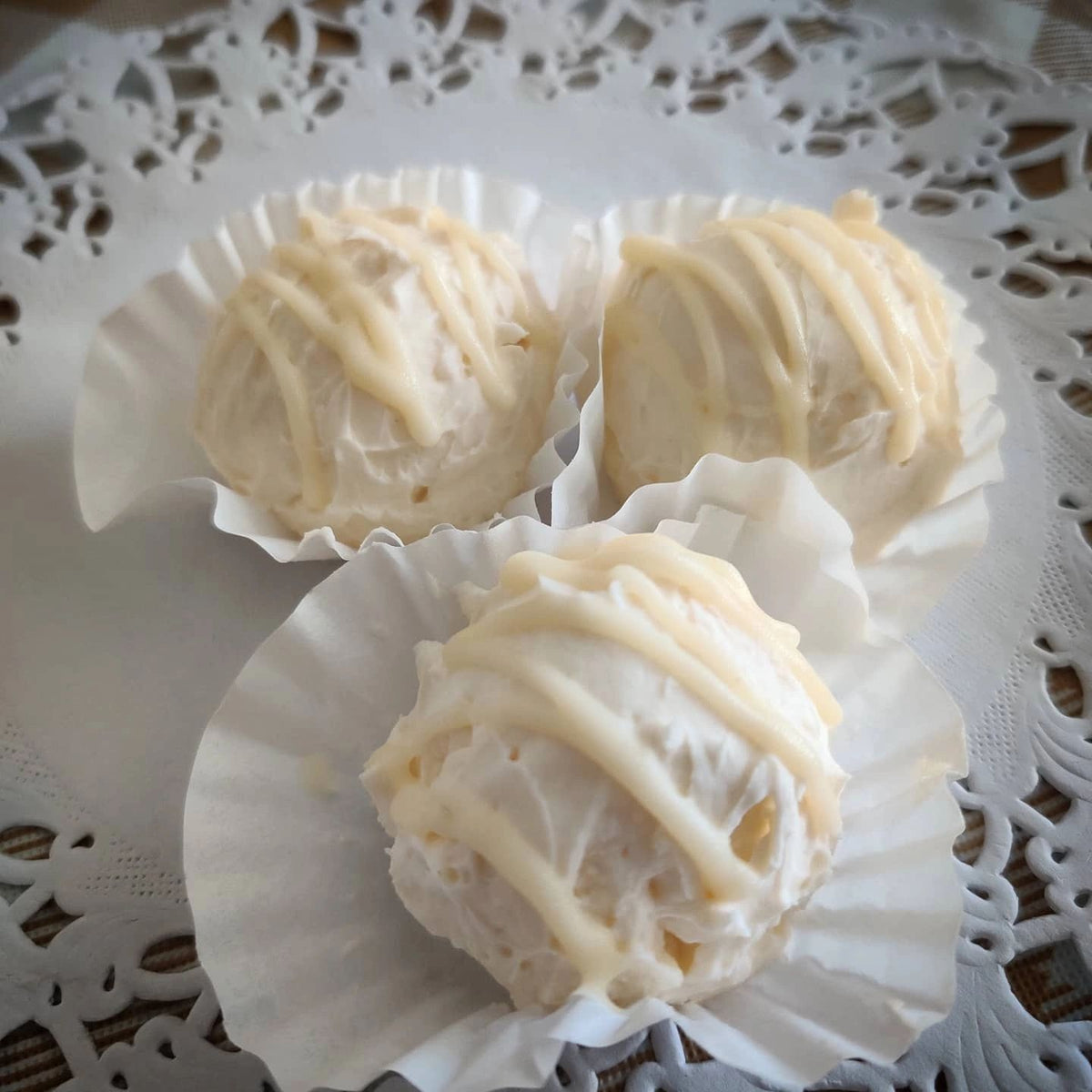 A delicious low-carb White Chocolate Fat Bombs on a classic favorite