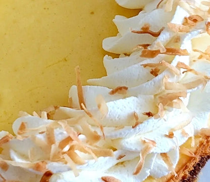Tasty and nourishing low-carb Piña Colada Cheesecake (whole or slice) made for keto lovers