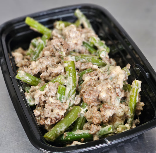 Beef and Green Bean Casserole (Net Carbs: 8g)