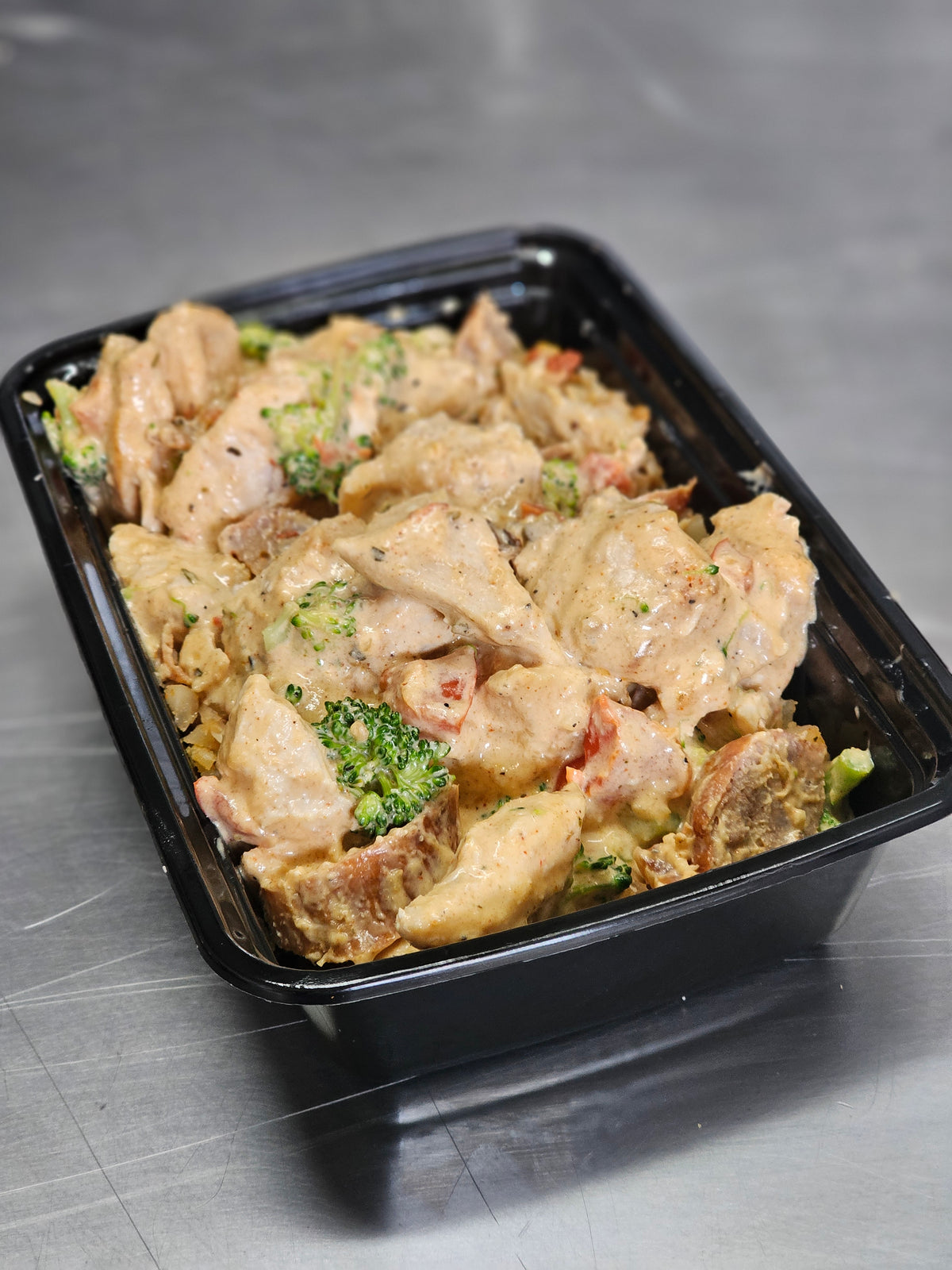 Cajun Alfredo Chicken and Sausage POWER BOWL! (55g protein)