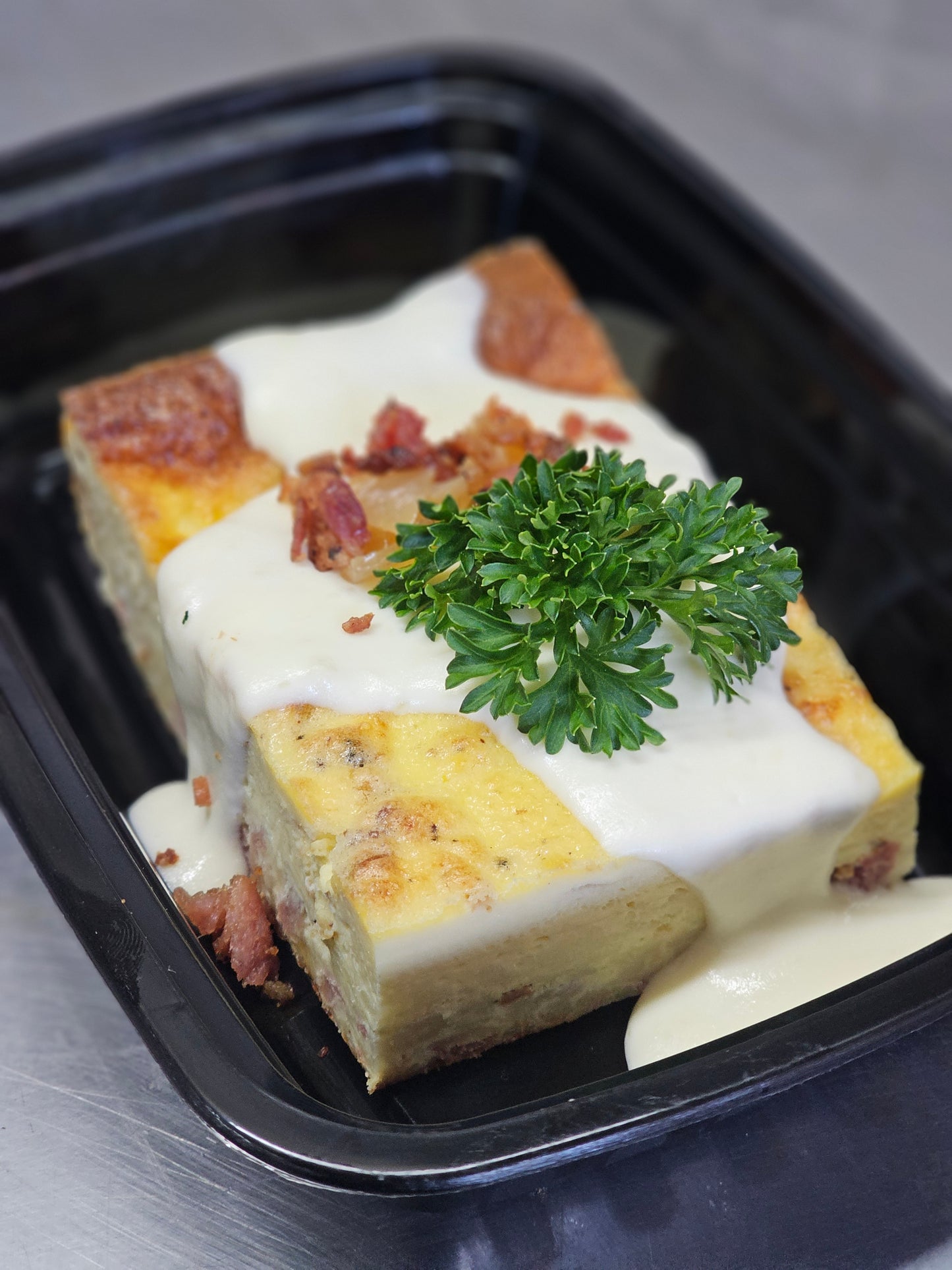 Quiche Lorraine (net carbs: 3g)
