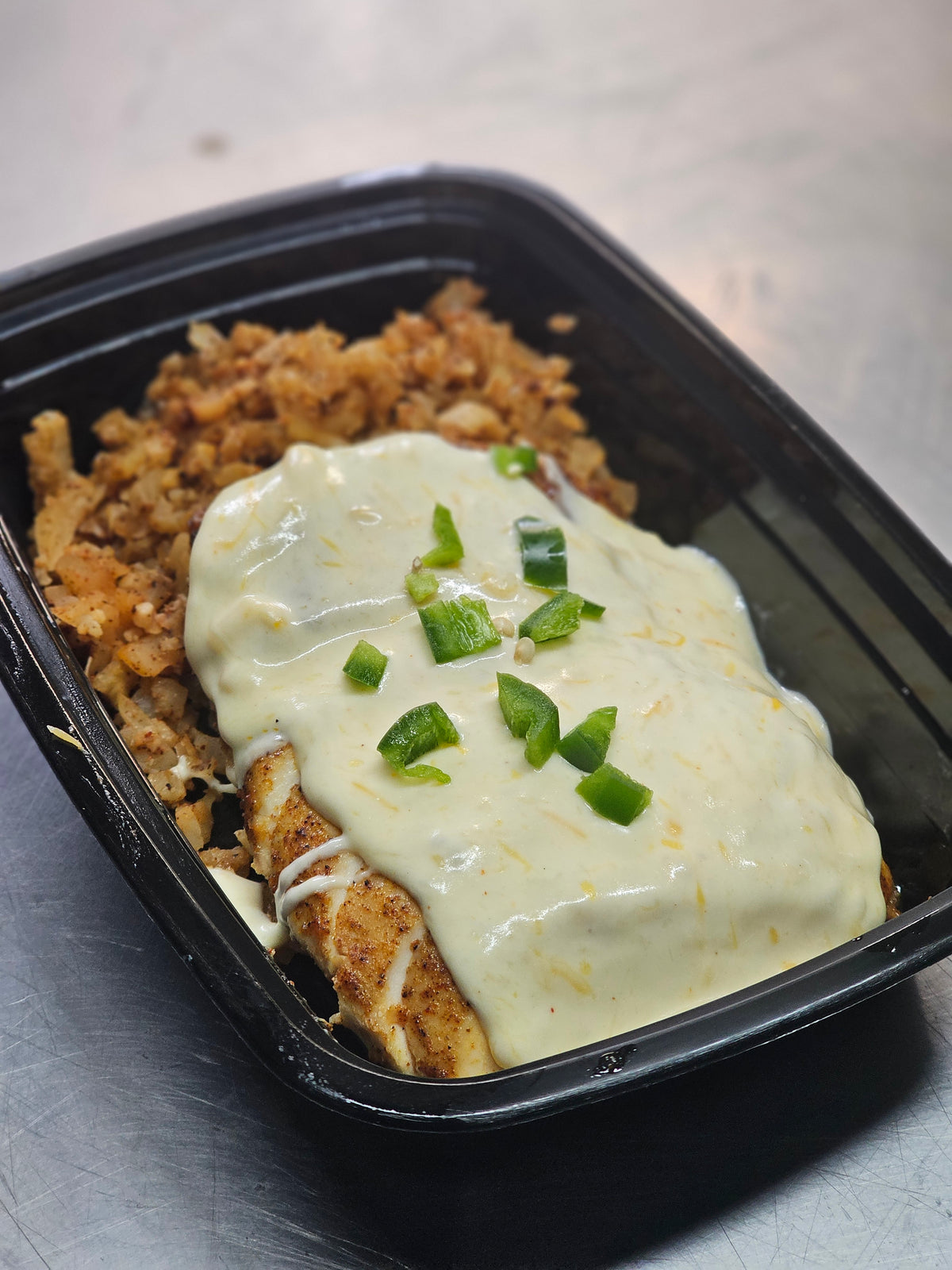 Queso Chicken (Net Carbs: 5g)